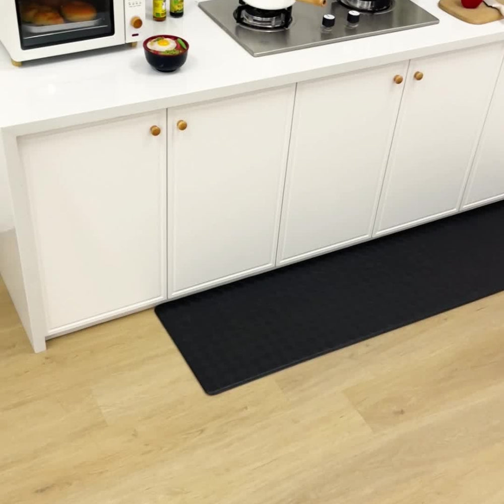 Anti-Fatigue Kitchen Mat Non-Slip Runner Rug with Diamond Pattern