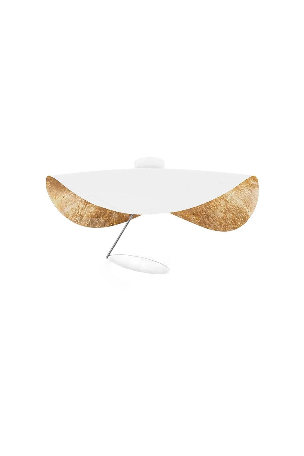 Ceiling Lamp Art Deco with Curved Shade and Integrated LED
