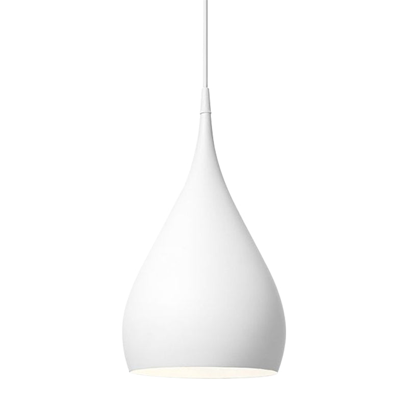Modern Teardrop Pendant Lamp with Teardrop Shade and E26/E27 Fitting