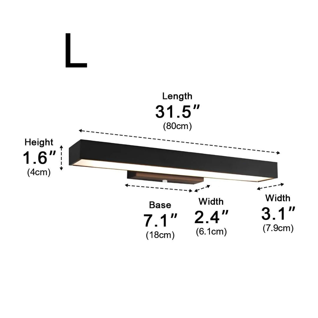 Outdoor LED Wall Light Modern with Motion Sensor and Rectangular Design