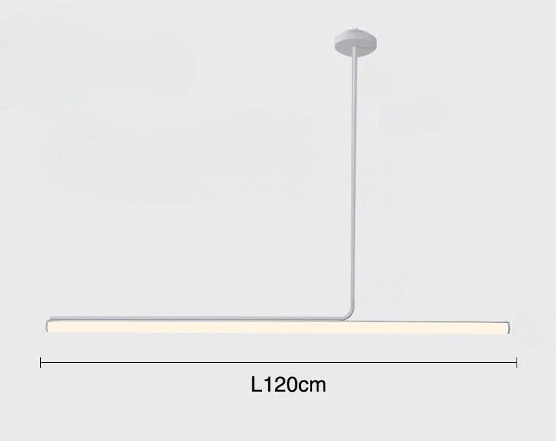 Pendant Lamp Minimalist Linear LED Bar with Adjustable Color Temperature