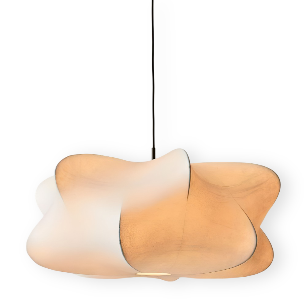 Pendant Lamp Minimalist Wabi Sabi Cocoon Shape with Adjustable Cable