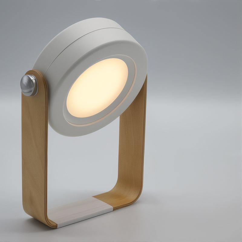 Portable LED Table Lamp Scandinavian with 360° Rotating Head and USB Rechargeable Battery