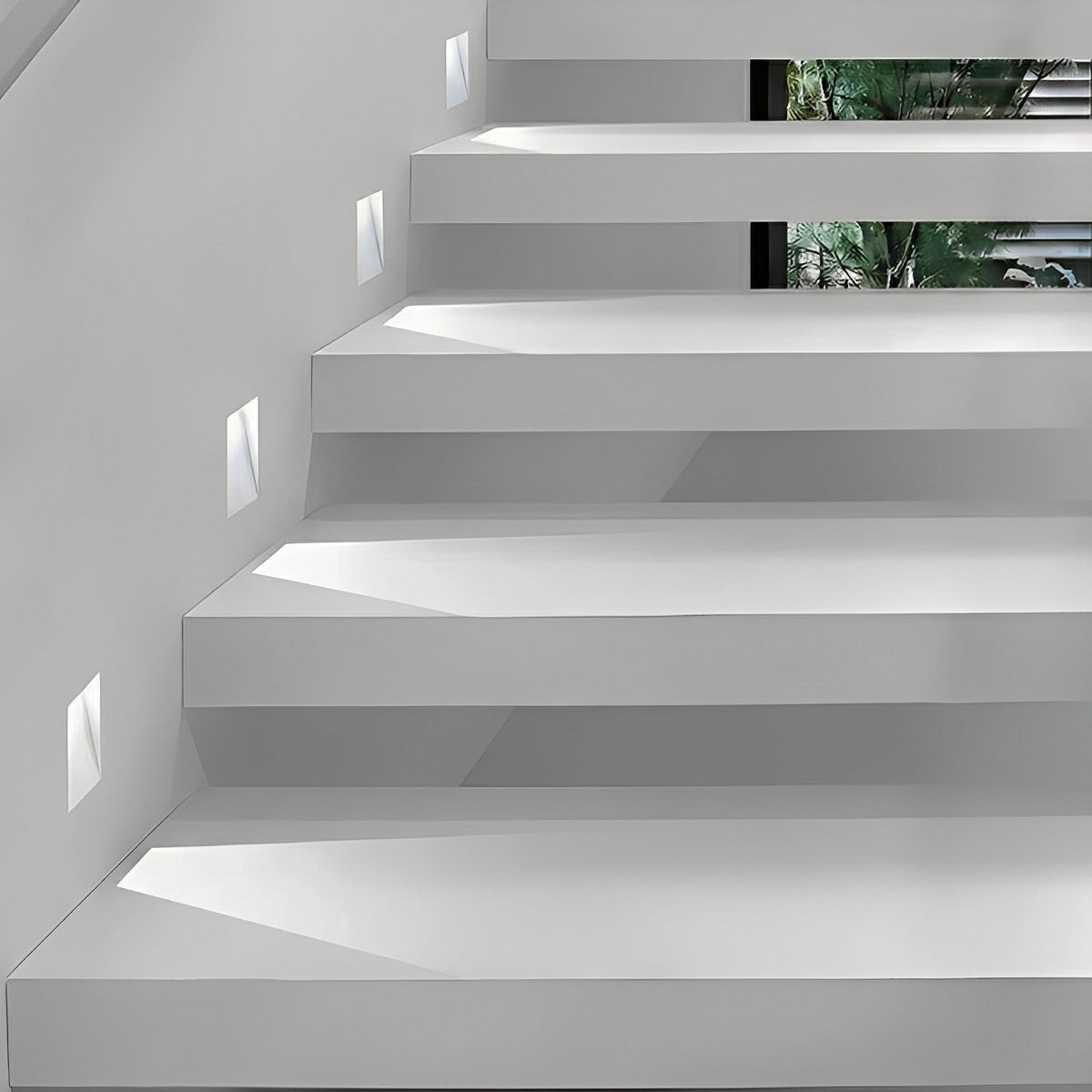 Recessed LED Stair Light with Motion Sensor and Indirect Light Design