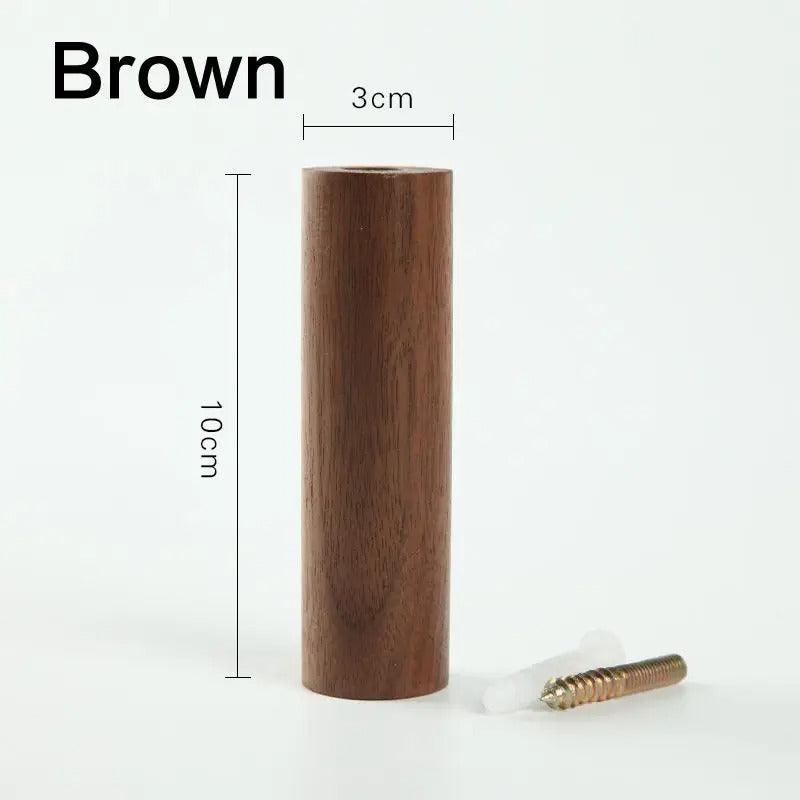 Wood Wall Hook with Angled Design for Coats, Bags and Keys
