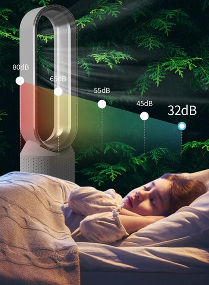 3-in-1 Bladeless Tower Fan with Air Purifier and Ionizer
