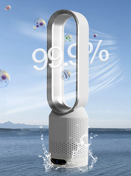 3-in-1 Bladeless Tower Fan with Air Purifier and Ionizer
