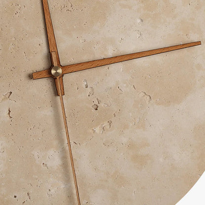 Wall Clock with Natural Stone Design and LED Ambient Lighting 30 cm 6