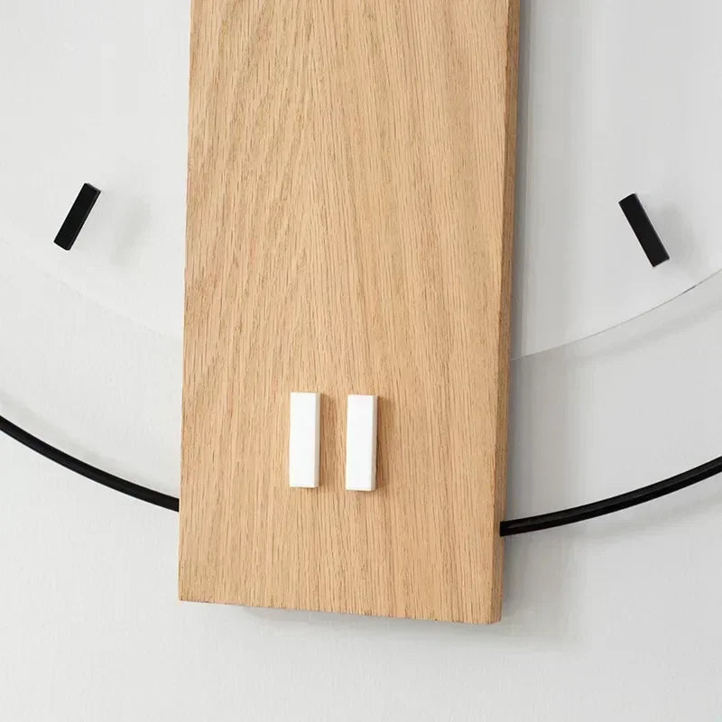 Wooden Wall Clock Minimalist with Natural Design and Round Shape 6