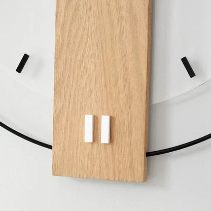 Wooden Wall Clock Minimalist with Natural Design and Round Shape 6
