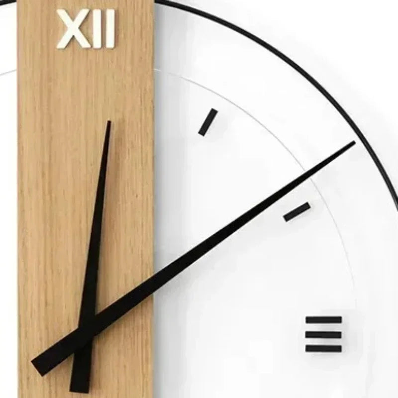 Wooden Wall Clock Minimalist with Natural Design and Round Shape 7