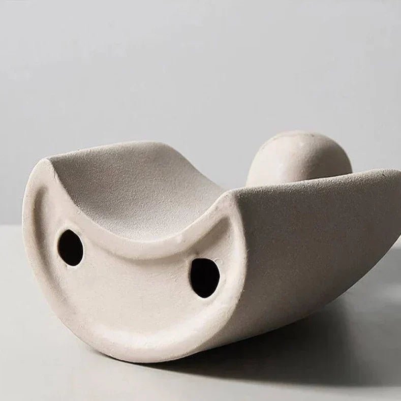 Abstract Couple Sculpture Set of 2 Figurines for Modern Home Decor