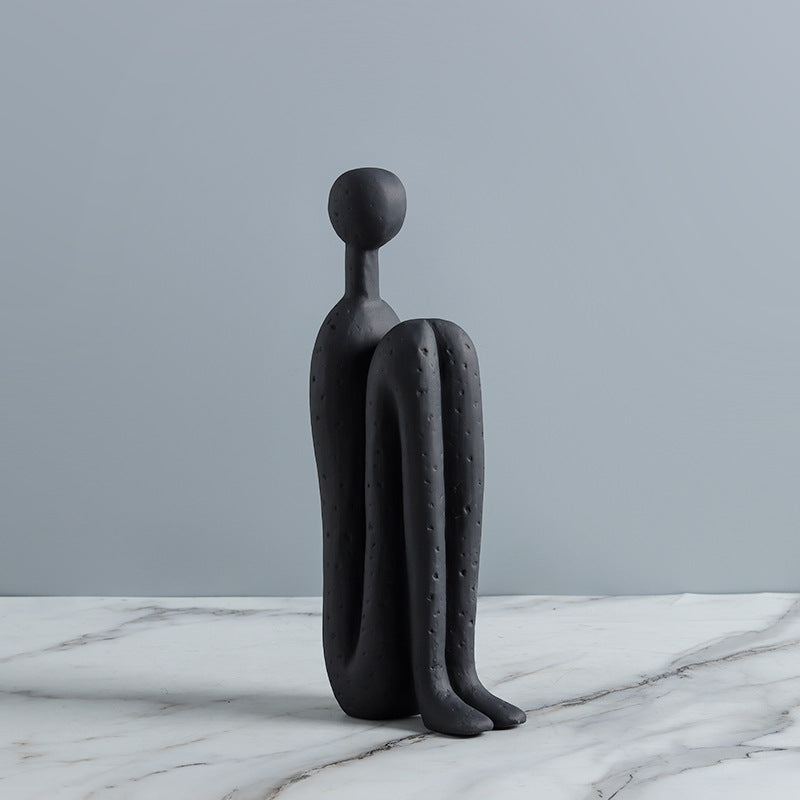 Abstract Human Figure Bookends Set of 2 for Shelf Decor