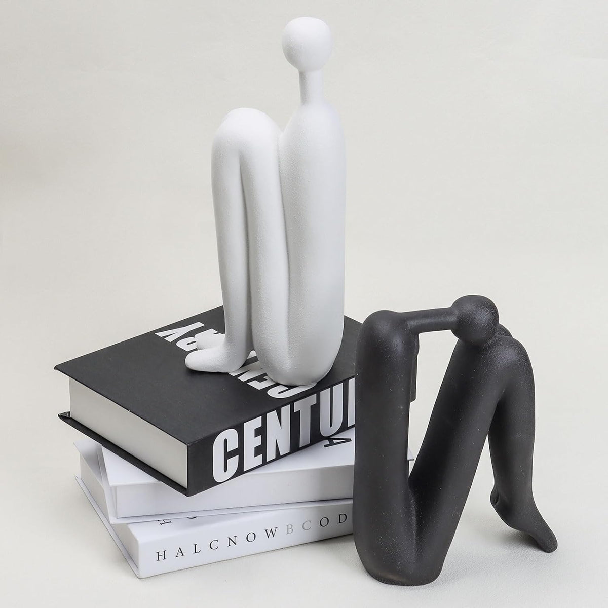 Abstract Human Figure Bookends Set of 2 for Shelf Decor