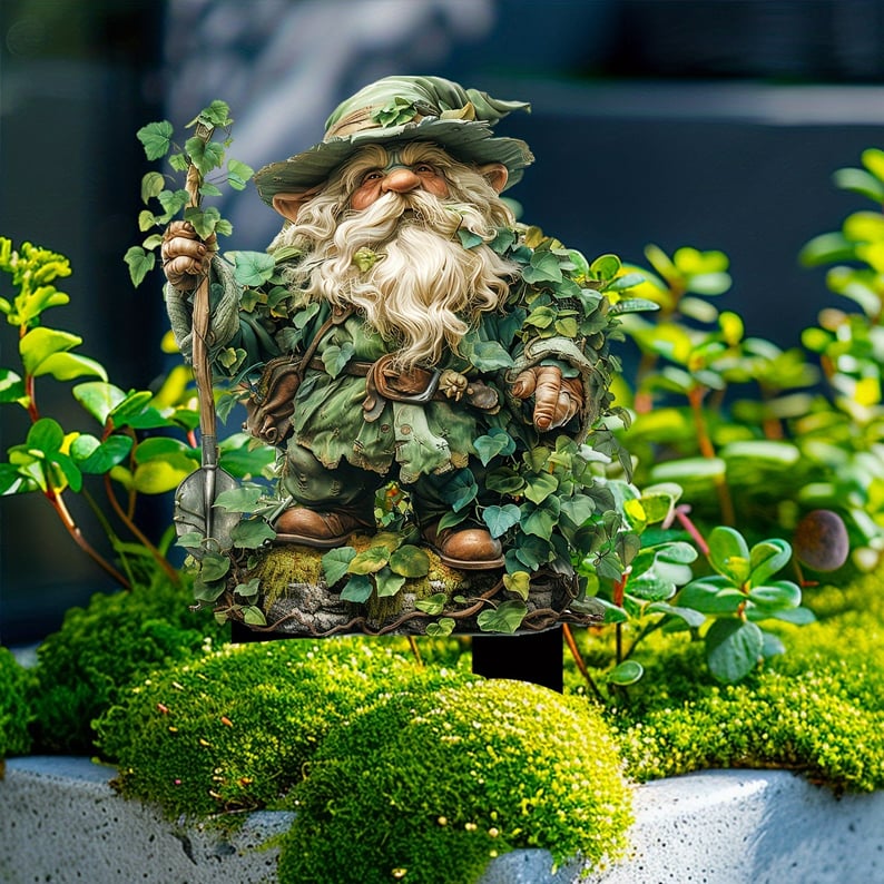 Acrylic Garden Stakes with Fantasy Forest Creatures and Nature Spirits