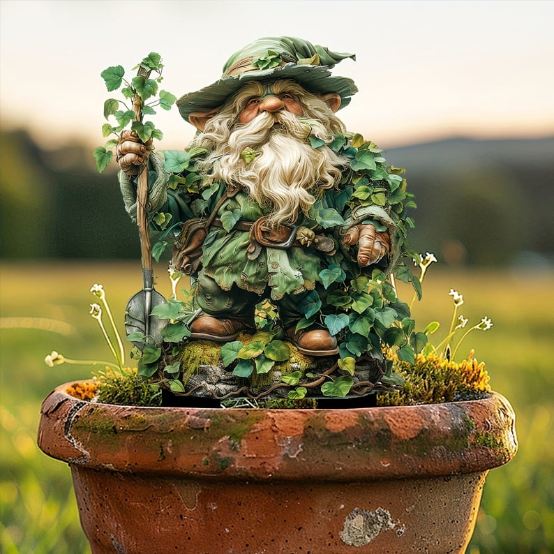 Acrylic Garden Stakes with Fantasy Forest Creatures and Nature Spirits
