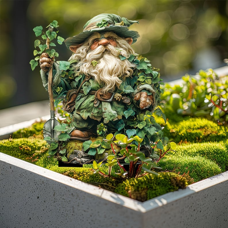 Acrylic Garden Stakes with Fantasy Forest Creatures and Nature Spirits