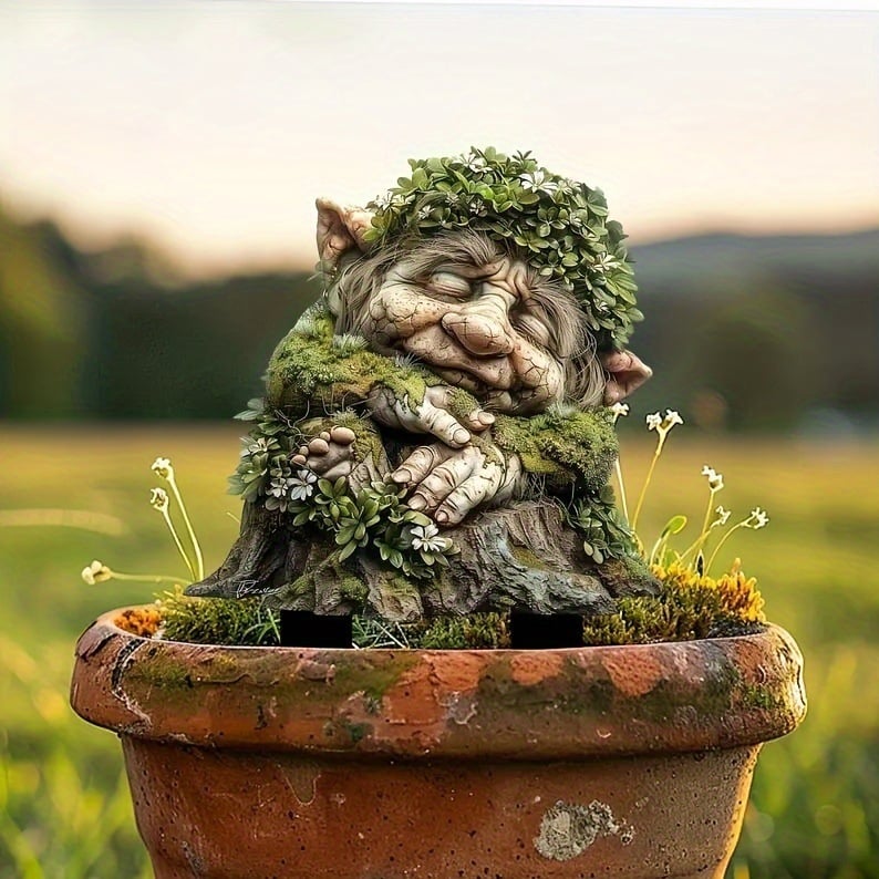 Acrylic Garden Stakes with Fantasy Forest Creatures and Nature Spirits