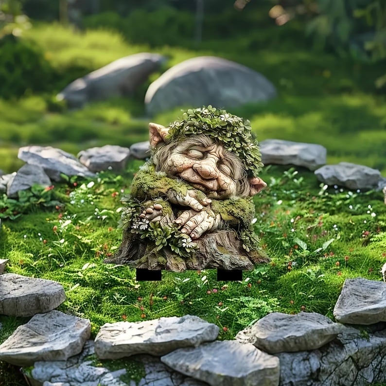 Acrylic Garden Stakes with Fantasy Forest Creatures and Nature Spirits