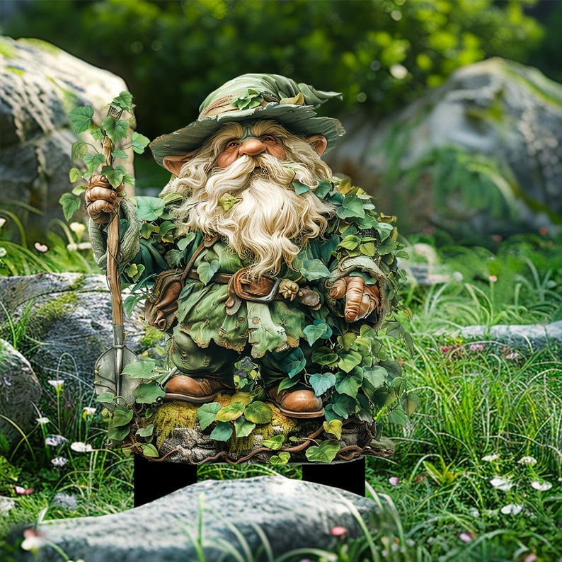 Acrylic Garden Stakes with Fantasy Forest Creatures and Nature Spirits