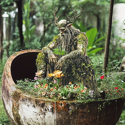 Acrylic Garden Stakes with Fantasy Forest Creatures and Nature Spirits