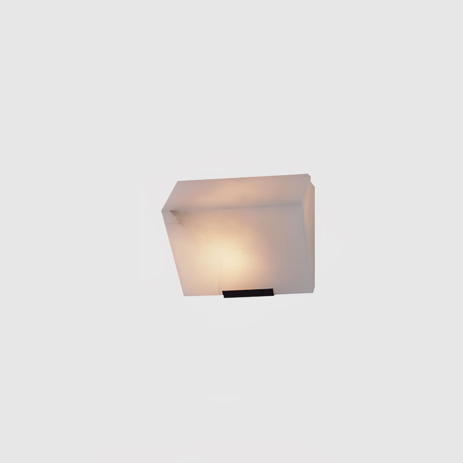 Alabaster Wall Lamp Modern with Stacked Cube Shades and Integrated LED