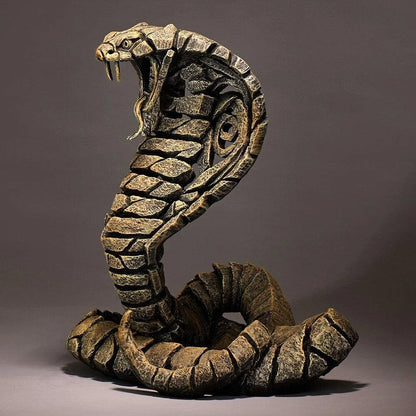 Animal Sculpture Figurine with Geometric Faceted Detail