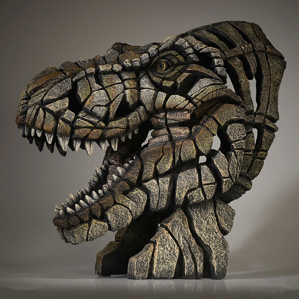 Animal Sculpture Figurine with Geometric Faceted Detail