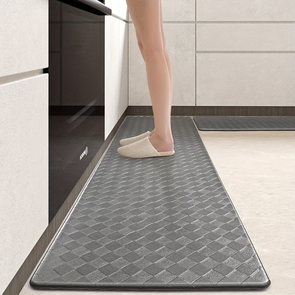 Anti-Fatigue Kitchen Mat Non-Slip Runner Rug with Diamond Pattern