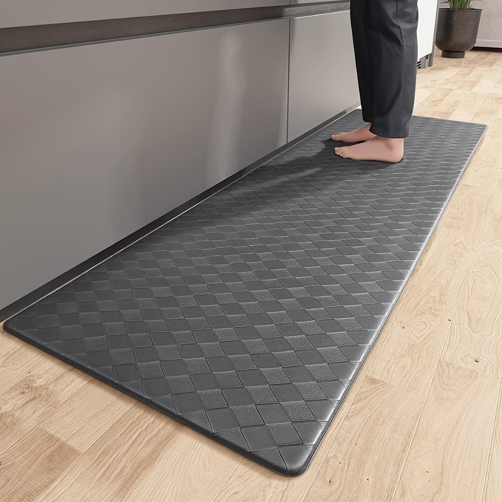 Anti-Fatigue Kitchen Mat Non-Slip Runner Rug with Diamond Pattern