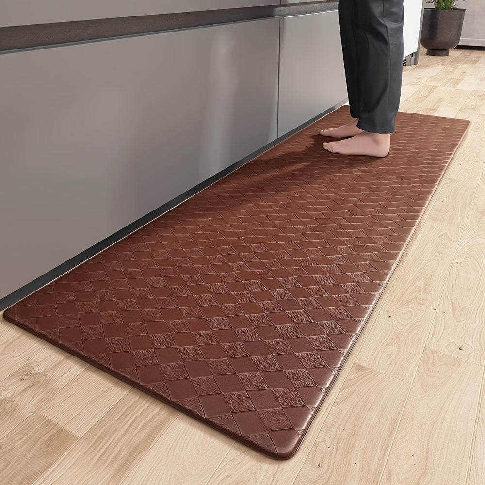 Anti-Fatigue Kitchen Mat Non-Slip Runner Rug with Diamond Pattern