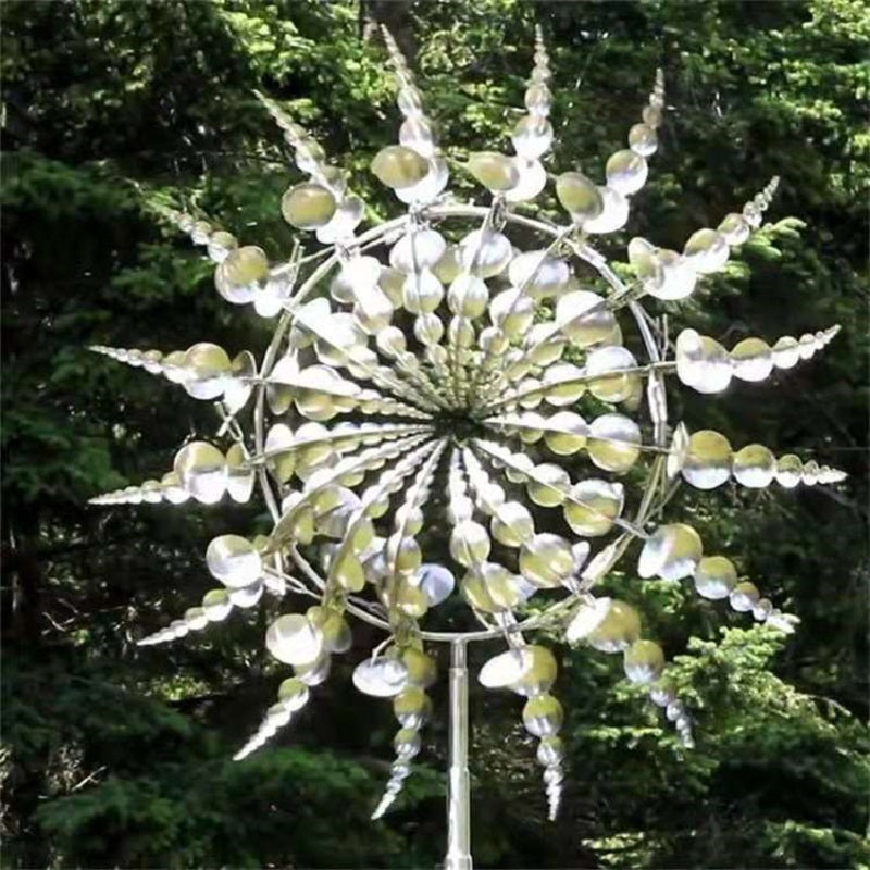 Anti-Rust Kinetic Wind Spinner with Ground Stake
