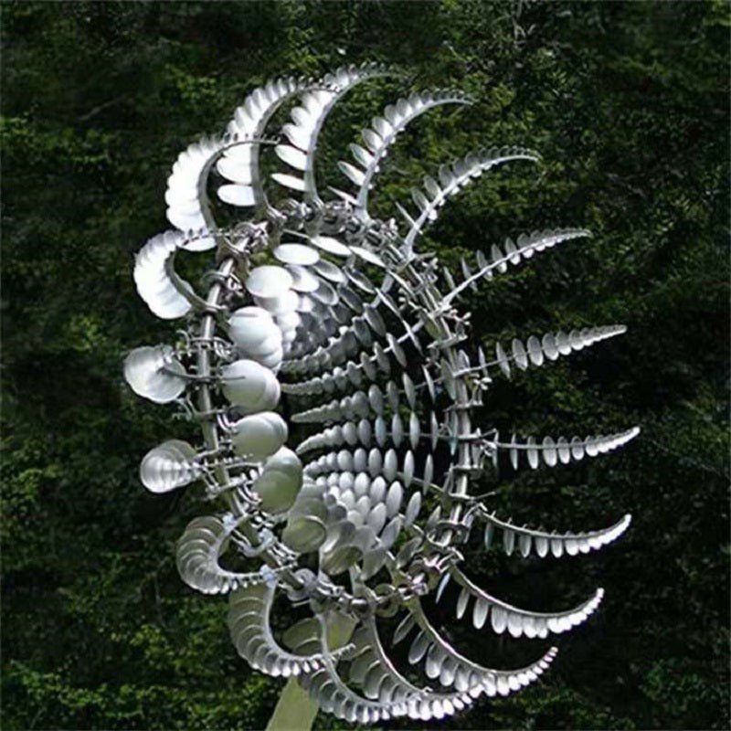 Anti-Rust Kinetic Wind Spinner with Ground Stake