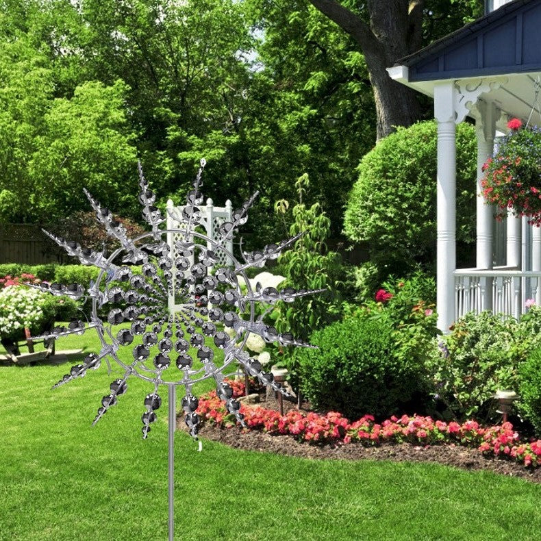 Anti-Rust Kinetic Wind Spinner with Ground Stake