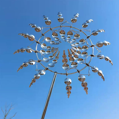 Anti-Rust Kinetic Wind Spinner with Ground Stake