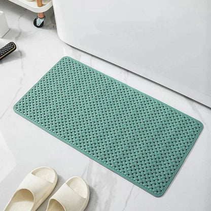Anti-Slip Bath Mat for Shower and Bathtub with Suction Cups and Drainage Holes