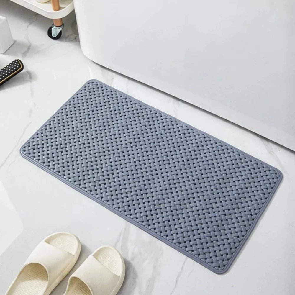 Anti-Slip Bath Mat for Shower and Bathtub with Suction Cups and Drainage Holes