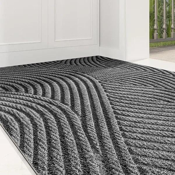 Anti-Slip Entrance Door Mat with Textured Dirt-Trapping Surface