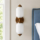 Frosted White/Brass