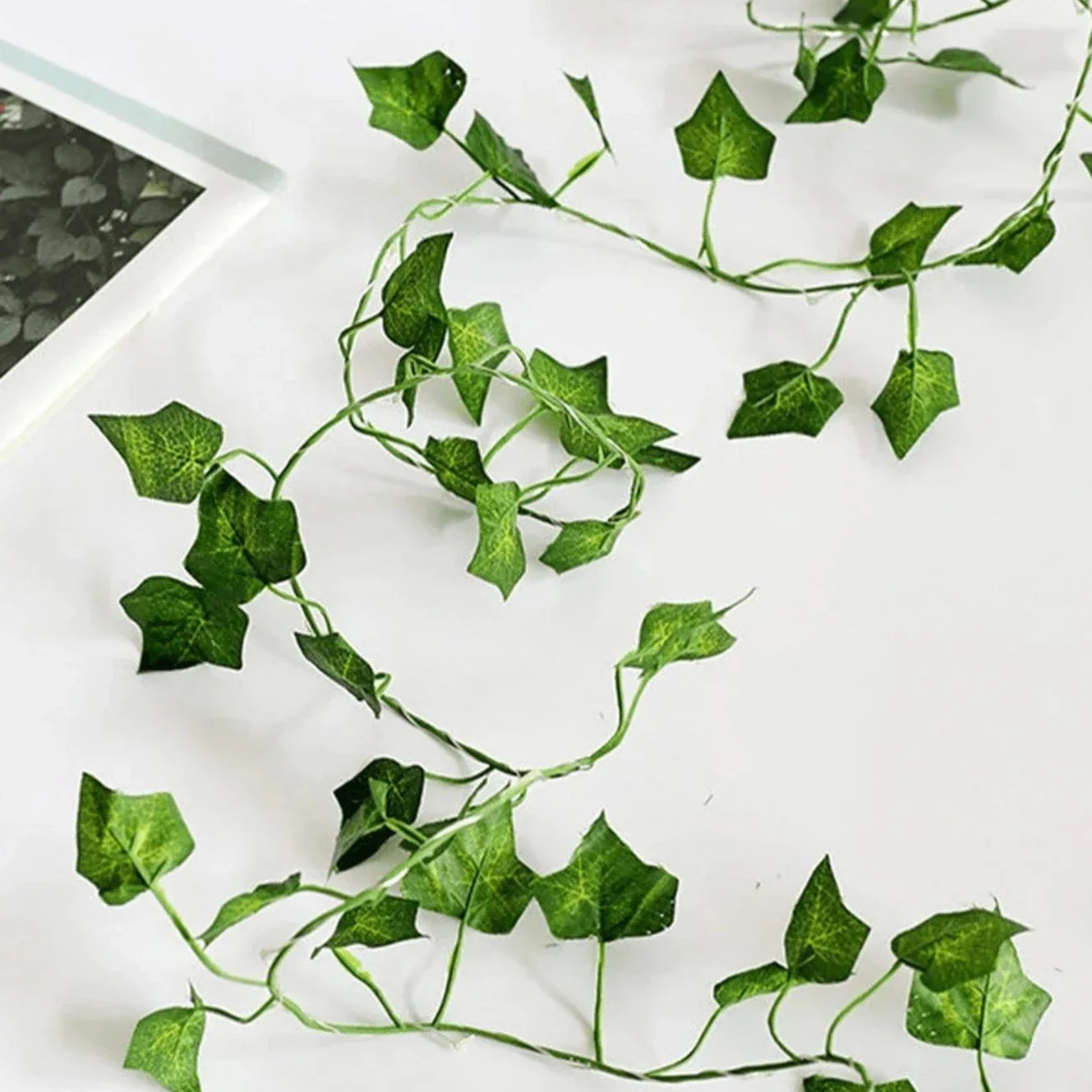 Artificial Ivy Vine Garland with LED Fairy Lights for Indoor and Outdoor Use