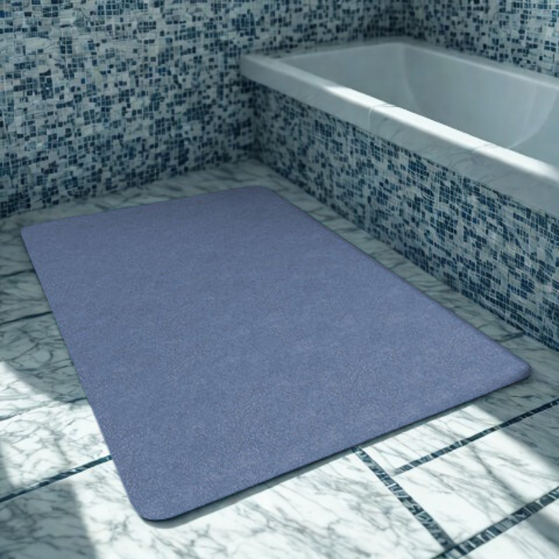 Bath Mat Quick-Dry Antislip Bathroom Rug with Non-Slip Base