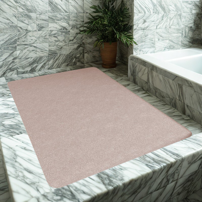 Bath Mat Quick-Dry Antislip Bathroom Rug with Non-Slip Base