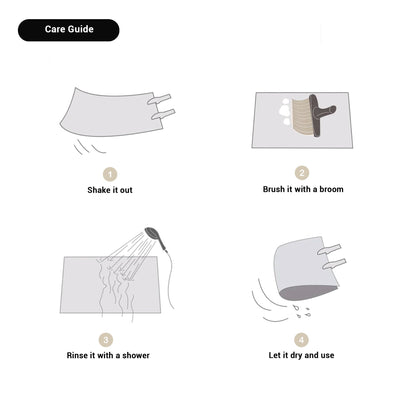 Bath Mat with Abstract Pattern and Anti-Slip Bottom