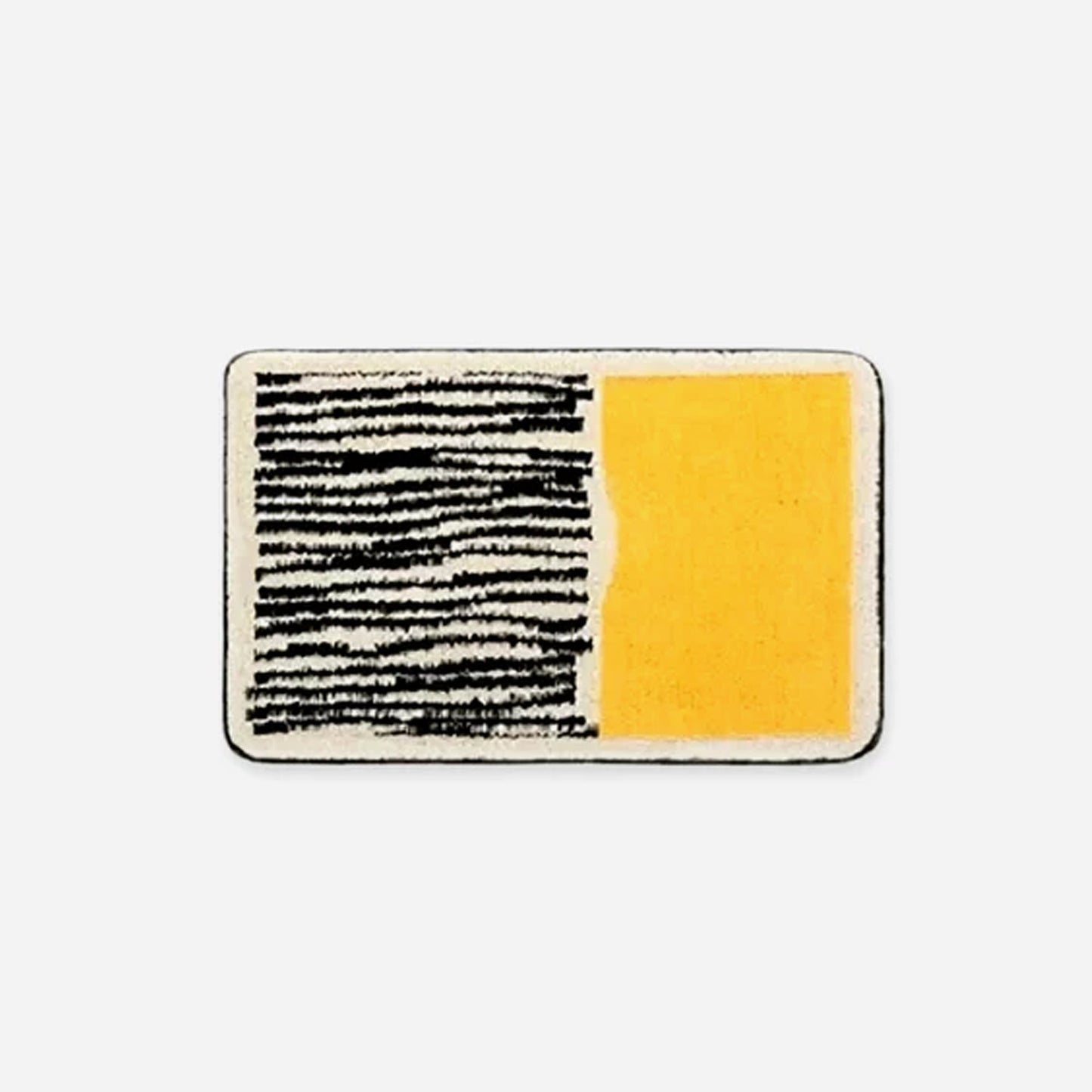 Bath Mat with Abstract Pattern and Anti-Slip Bottom