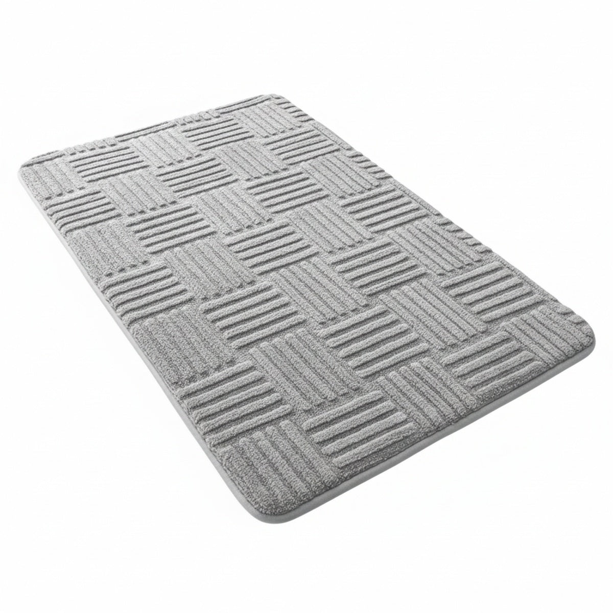 Bath Mat with Anti-Slip Bottom and Absorbent Textured Surface