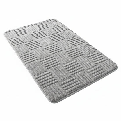 Bath Mat with Anti-Slip Bottom and Absorbent Textured Surface