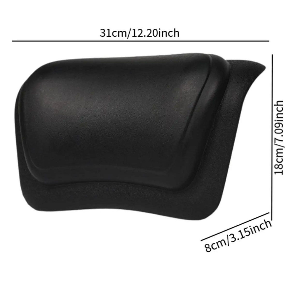 Bath Pillow for Bathtub with Anti-Slip Suction Cups for Head and Neck Support