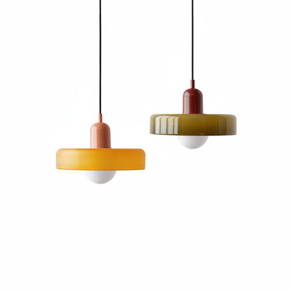 Bauhaus Pendant Lamp with Round Glass Shade