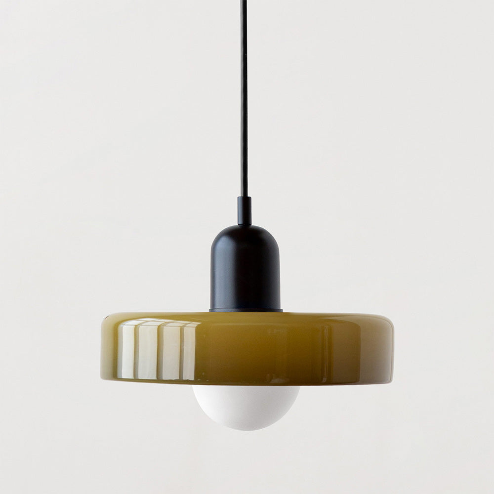 Bauhaus Pendant Lamp with Round Glass Shade