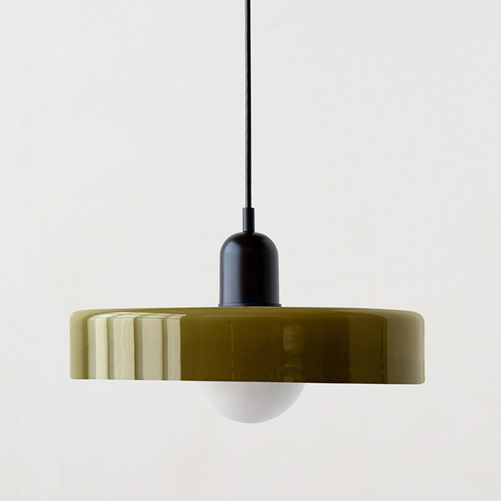 Bauhaus Pendant Lamp with Round Glass Shade